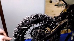 Цепи на колеса питбайк