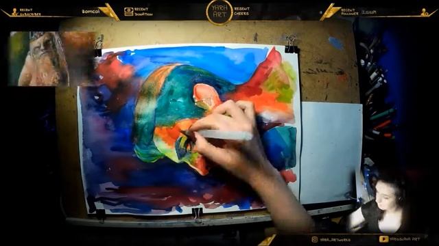 Batair | #watercolourpainting смотреть онлайн