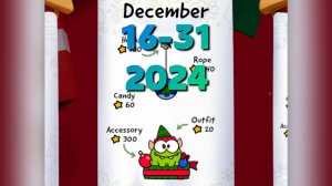 Cut the Rope Daily. December 16-31 2023