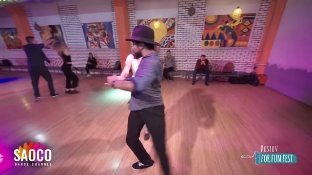 Mambo Brown and Anna Krylova Salsa Dancing at Rostov For Fun Fest (Russia), Monday 04.11.2019 смотреть онлайн