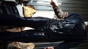 Russian Home Wetlook - rhw_114. Winter is in full swing #wetlook Skater  shower fully clothed