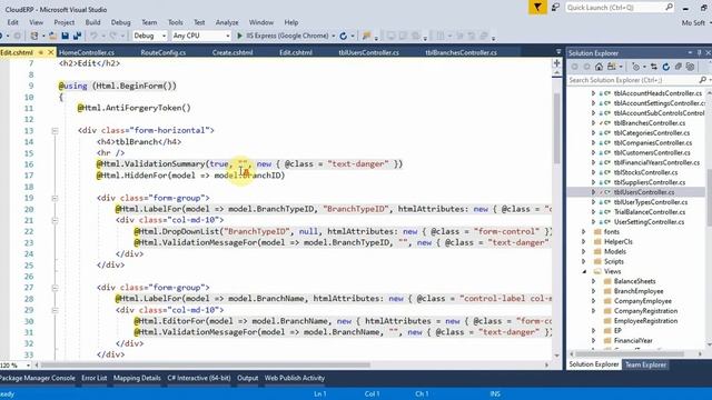 Business ERP Part 110 Branches list by Hierarchy in ASP.NET MVC