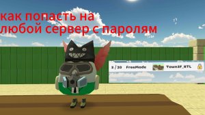 как попасть на любой сервер с паролем?