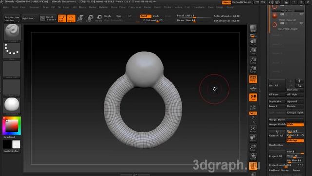 ИНСТРУМЕНТ SUBTOOL ZBRUSH 4 смотреть онлайн