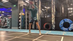 Slam ball & shift Броски мяча в пол с перемещением