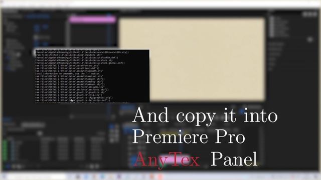 AnyTex - Math Formulae Plugin for Premiere Pro
