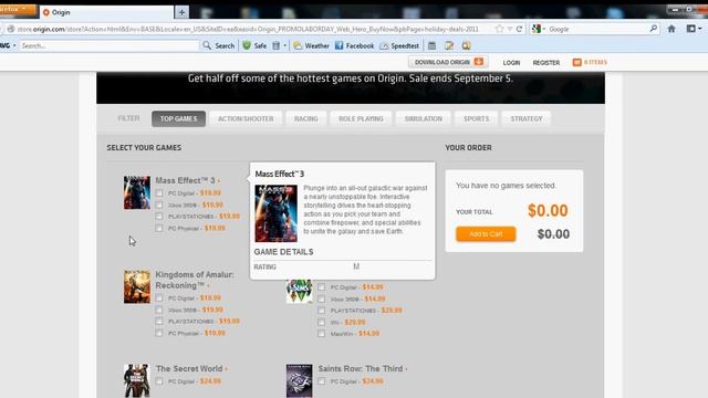 Origin/EA games 50% off Labor Day Sale! смотреть онлайн