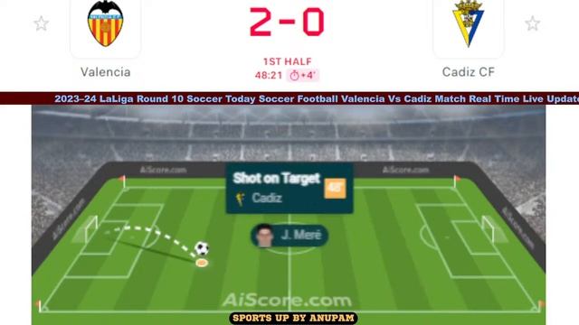 Valencia Vs Cadiz LIVE Score UPDATE Today 2023–24 LaLiga Round 10 Soccer Football Match Oct 23 2023 смотреть онлайн