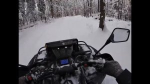 Зимние покатушки stels leopard 600Y