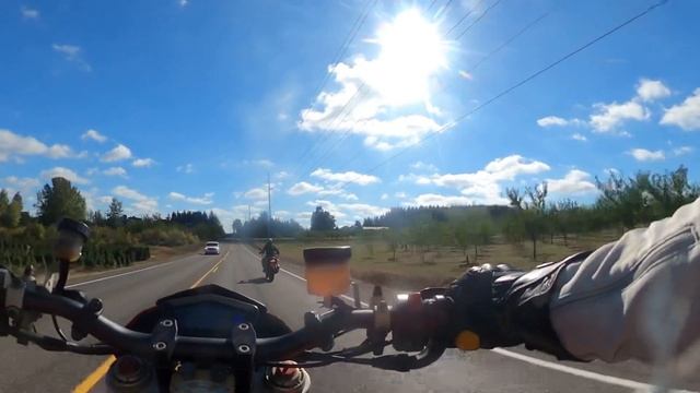 Husband ‘08 Ducati Hypermotard 1100 S & Wife ‘21 BMW G310R motorcycle ride on 10/4/23 смотреть онлайн