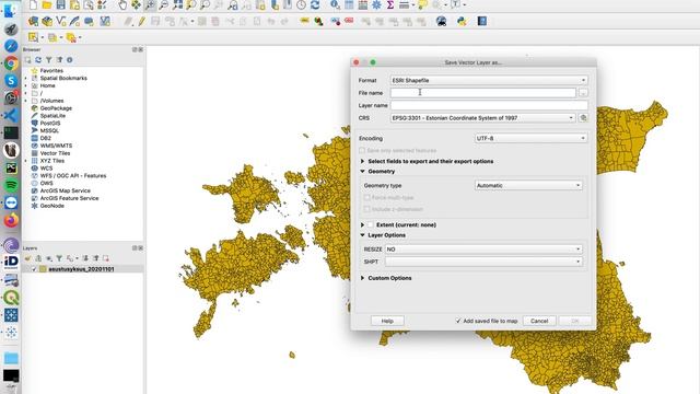 QGIS How to convert shapefile (shp) file from one encoding to another смотреть онлайн