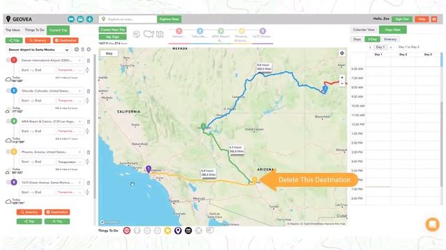 E15 Create a Trip and Destinations on a Desktop or Laptop | GEOVEA Road Trip & Vacation Planner смотреть онлайн