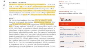 Исследование RALES (Спиронолактон и хроническая сердечная недостаточность).