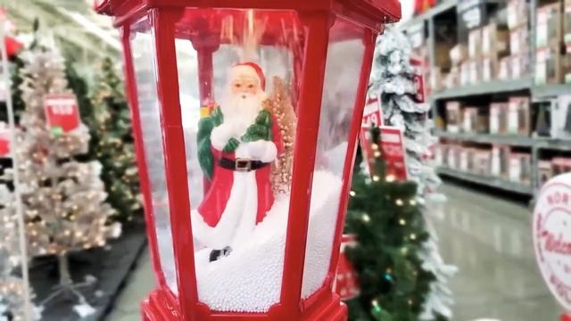 Santa Snow Blowing Light Up Lamp - Holiday Time Christmas смотреть онлайн