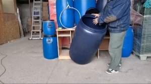 Пластиковая бочка Open Top 227 литров