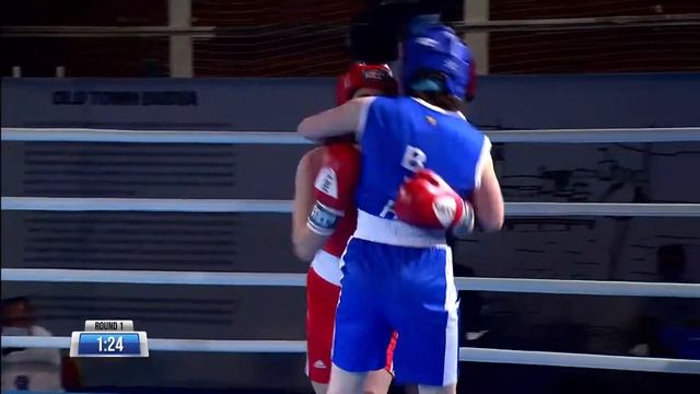 Bojna Gojkovic MNE - Tara Bohatjuk BIH /57 kg/ SEMIFINALS - EUBC Youth Championship 2020 смотреть онлайн