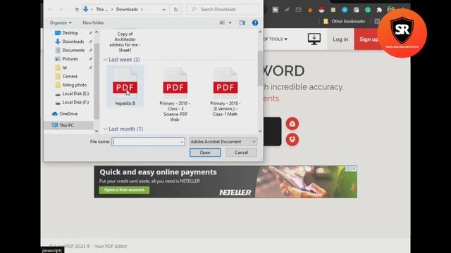 PDF To WordDoc Converter Bangla Tutorial.  PDFtoWORD  SRFreelancingInstitute  pdftowordonline