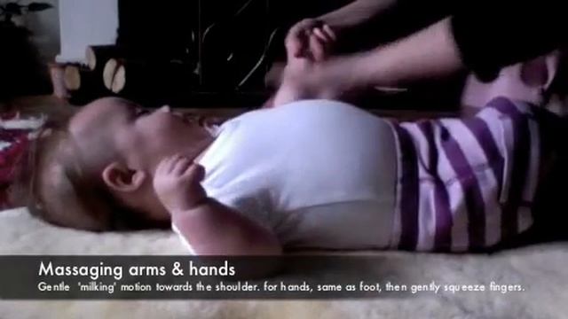 An easy to follow Baby massage & Baby light exercise tutorial