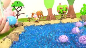 Свинка Пеппа - игры для детей: Папа Свин достает лилию