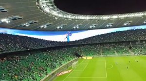 Заставка на стадионе ФК "Краснодар" перед матчем со Спартаком