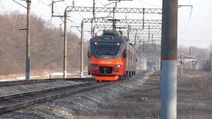 Электропоезд ЭП3Д-0047 Поезд 6415 Лиски — Воронеж (пл.Плехановская)