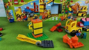 LEGO duplo 10812, 10813, Bagger, Lastwagen, Bulldozer, Excavator, Kran, Baustelle, Bauarbeiter