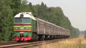 Железная дорога, тепловозы, видео поезда / Diesel locomotives, railway video compilation