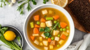 Весна в тарелке: нежный овощной Суп, который оживит Ваш обед одним глотком