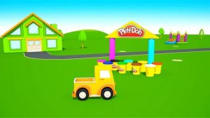 Умные машинки и Маша - ПлейДо набор - инструменты мороженщика