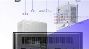 AOOSTAR GEM12 Pro mini gaming PC with Ryzen 7 8845HS, a fingerprint scanner & a built in screen