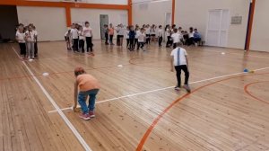 Эстафета с ручной гантелькой! [Новогодние Весёлые старты]