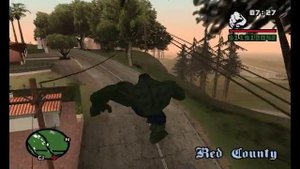 GTA SAN ANDREAS HULK MOD GAMEPLAY