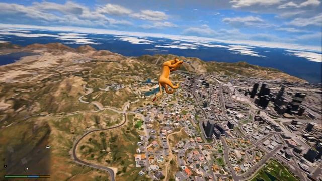 Lion King Nala Water Ragdolls GTA 5 Nala jumps from high places into swimming pools ep.3