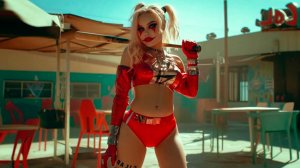 Harley Quinn, Batman And Joker - 1950's Super Panavision 70