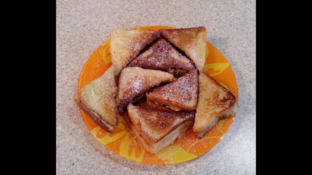 Горячие сэндвичи с шоколадом и бананом! Сладкий бутерброд! смотреть онлайн