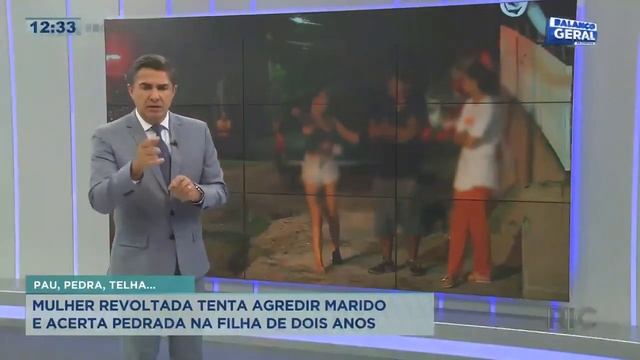 Durante briga mulher tenta agredir marido mas erra a mira e acerta pedrada na filha de dois anos смотреть онлайн