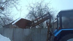 002 Самодельный КУН на заднюю навеску