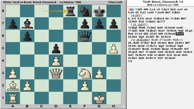 Masterful Battles Mikhail Tal's Brilliant Games Tal vs Brinck Claussen La Habana 1966 Queen's Gambi