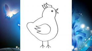 Рисуем Цыпленка Карандашом Легко и Быстро - Легкий Рисунок для Малышей