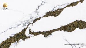 Кварцевый камень Calacatta Star EQMM 070 ETNA QUARTZ