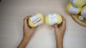Сравнение пряжи Baby Cotton от Gazzal и Baby Cotton от YarnArt