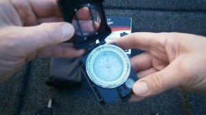 Компас жидкостный металлический с визиром Fox Outdoor "Precision". Арт. 34043