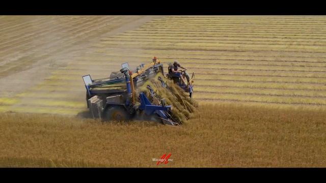 Arrachage de lin  Union GE 220 