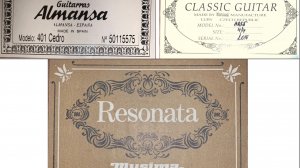 Обзор Musima Resonata Almansa 401 и Cremona 4855