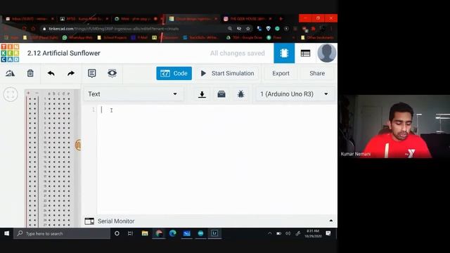 Artificial Sunflower | Lesson 2.12 | Circuit Theory | Tinker Cad | STEAM Tutorials by Kumar Nemani смотреть онлайн