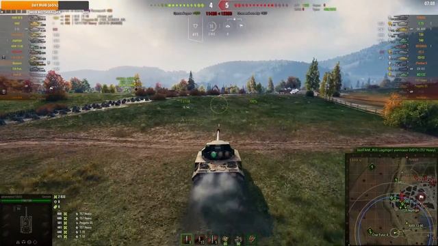 World of Tanks  UDES 14 alt 5 нагиб машина?