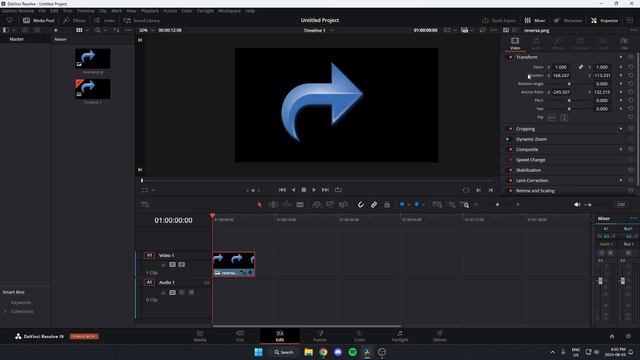 How To Flip/Mirror Video In Davinci Resolve (EASY) смотреть онлайн