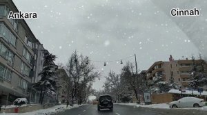 ANKARA CİNNAH / ATAKULE KAR MANZARALARI / ERİK DALI EŞLİĞİNDE!