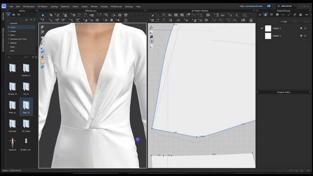 Моделирование платья с драпировкой в Clo3D смотреть онлайн