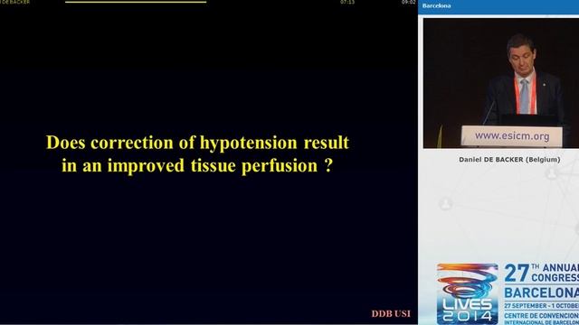 Microcirulation and Vasopressors Daniel De Backer 2014